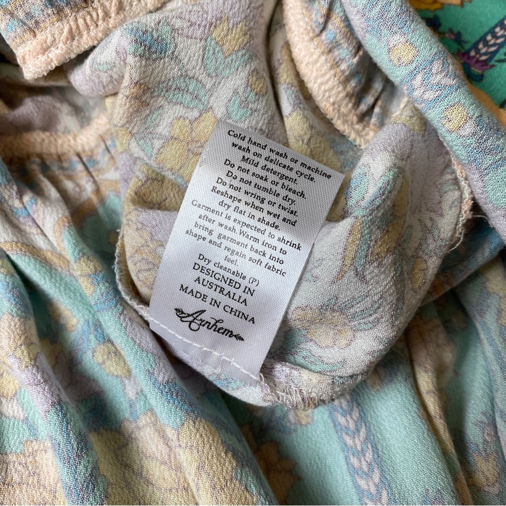 ARNHEM 'Stella' Multicolored Floral Off The Shoulder Play Dress Size 8 RRP $179 - Picture 12 of 16